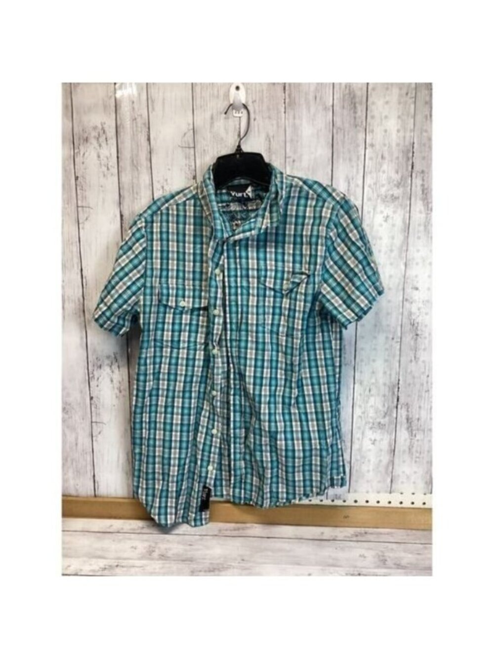 Goth y2k indie normcore gorpcore fisherman Vurt Men Shirt Size Medium Blue White